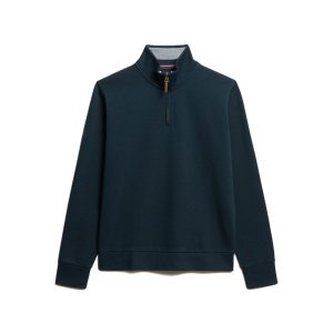Core Pique Henley Sweatshirt
