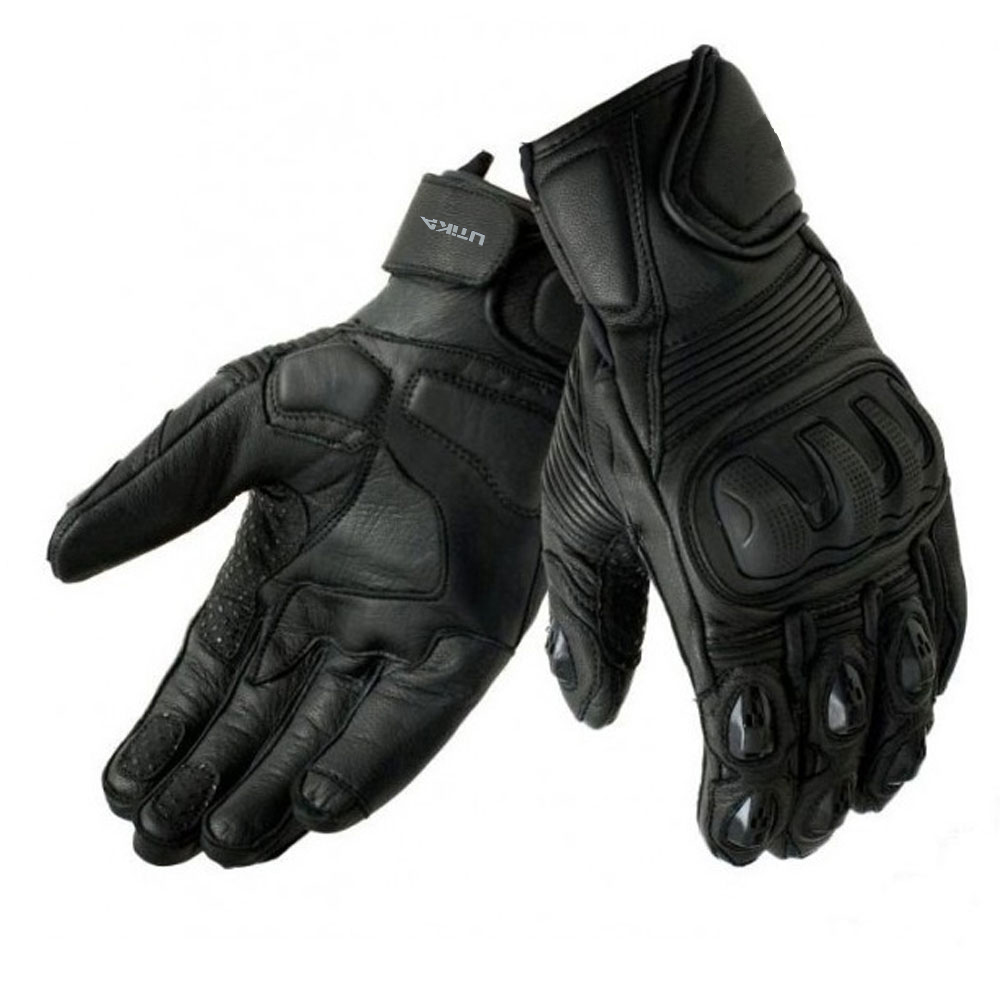 Blade Short Leather Gloves
