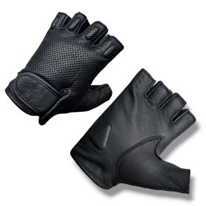 Route Half Finger Leather Gloves